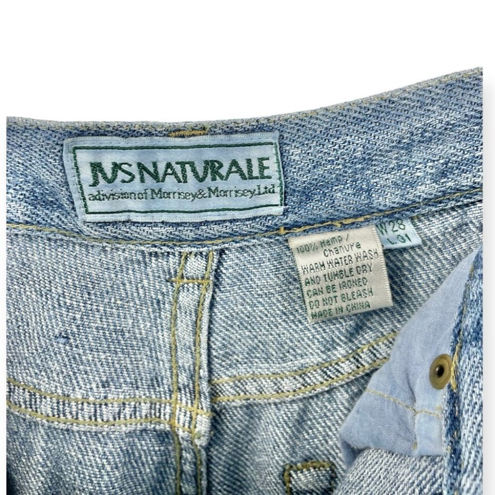 JVS Naturale 100% Organic Hemp Straight Leg Jeans Size 28 - Picture 4 of 5